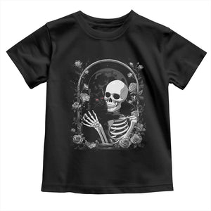 Funny Full Moon Horror Art Toddler T Shirt Skeleton Hug Maine Coon Cat TS12 Black Print Your Wear