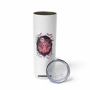 Cute Pastel Goth Bat Cat Skinny Tumbler Funny Gothic Halloween Art TS12 Print Your Wear