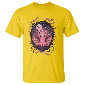 Cute Pastel Goth Bat Cat T Shirt Funny Gothic Halloween Art TS12 Daisy Print Your Wear