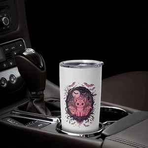 Cute Pastel Goth Bat Cat Tumbler Cup Funny Gothic Halloween Art TS12 Print Your Wear