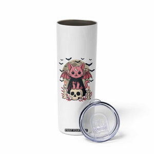 Cute Pastel Goth Vampire Cat Skinny Tumbler Funny Gothic Halloween Art TS12 Print Your Wear