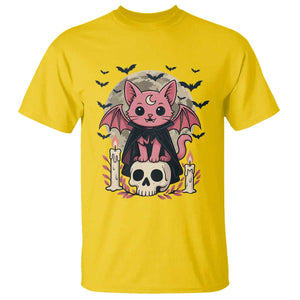Cute Pastel Goth Vampire Cat T Shirt Funny Gothic Halloween Art TS12 Daisy Print Your Wear