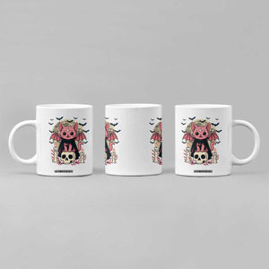 Cute Pastel Goth Vampire Cat Coffee Mug Funny Gothic Halloween Art TS12 Print Your Wear