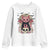Cute Pastel Goth Vampire Cat Youth Sweatshirt Funny Gothic Halloween Art TS12 White Print Your Wear