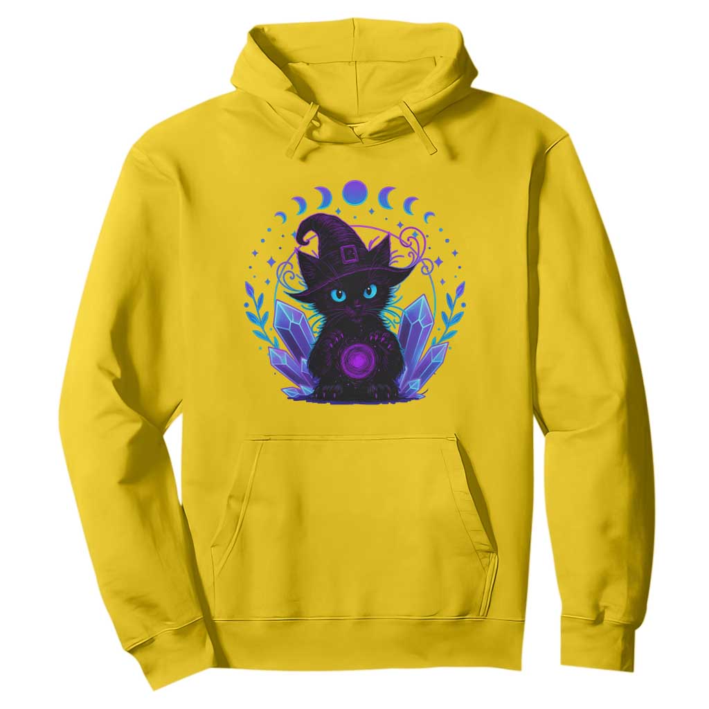 Witchy Black Cat Hoodie Funny Spellcasting Pastel Goth Aesthetic TS12 Daisy Print Your Wear