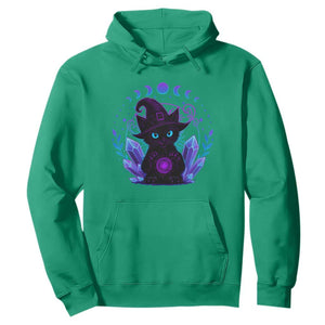 Witchy Black Cat Hoodie Funny Spellcasting Pastel Goth Aesthetic TS12 Irish Green Print Your Wear