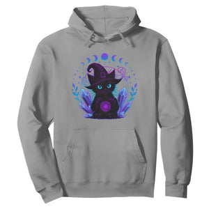 Witchy Black Cat Hoodie Funny Spellcasting Pastel Goth Aesthetic TS12 Sport Gray Print Your Wear