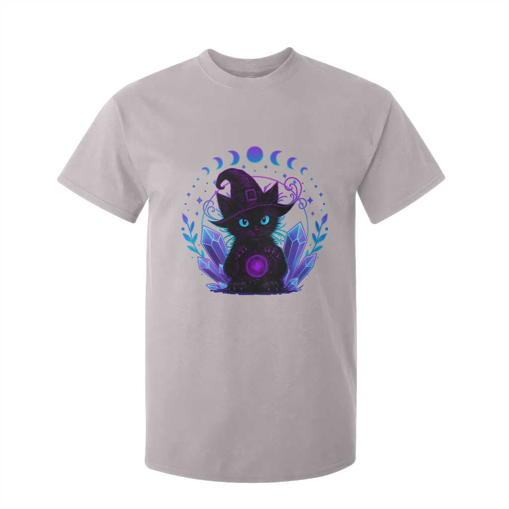 Witchy Black Cat T Shirt For Kid Funny Spellcasting Pastel Goth Aesthetic TS12 Ice Gray Print Your Wear