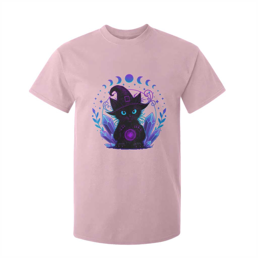 Witchy Black Cat T Shirt For Kid Funny Spellcasting Pastel Goth Aesthetic TS12 Light Pink Print Your Wear