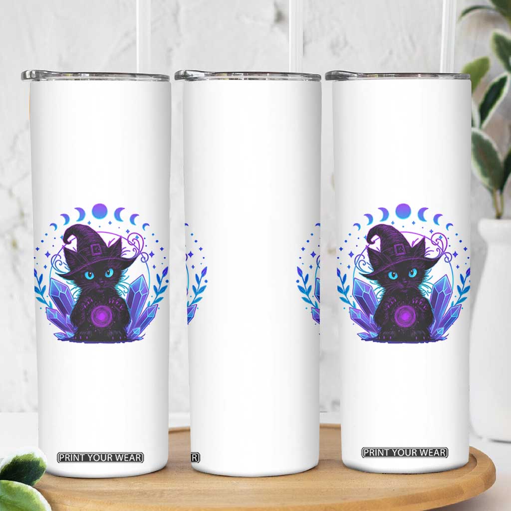 Witchy Black Cat Skinny Tumbler Funny Spellcasting Pastel Goth Aesthetic TS12 Print Your Wear