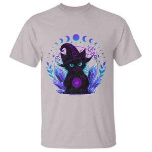 Witchy Black Cat T Shirt Funny Spellcasting Pastel Goth Aesthetic TS12 Ice Gray Print Your Wear