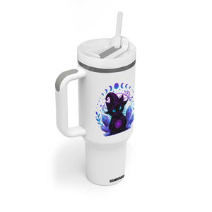 Witchy Black Cat Tumbler With Handle Funny Spellcasting Pastel Goth Aesthetic TS12 Print Your Wear