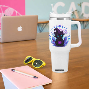 Witchy Black Cat Tumbler With Handle Funny Spellcasting Pastel Goth Aesthetic TS12 Print Your Wear
