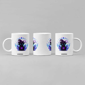 Witchy Black Cat Coffee Mug Funny Spellcasting Pastel Goth Aesthetic TS12 Print Your Wear