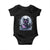 Witchy Black Cat Baby Onesie Brewing Magic Funny Pastel Goth Art TS12 Black Print Your Wear