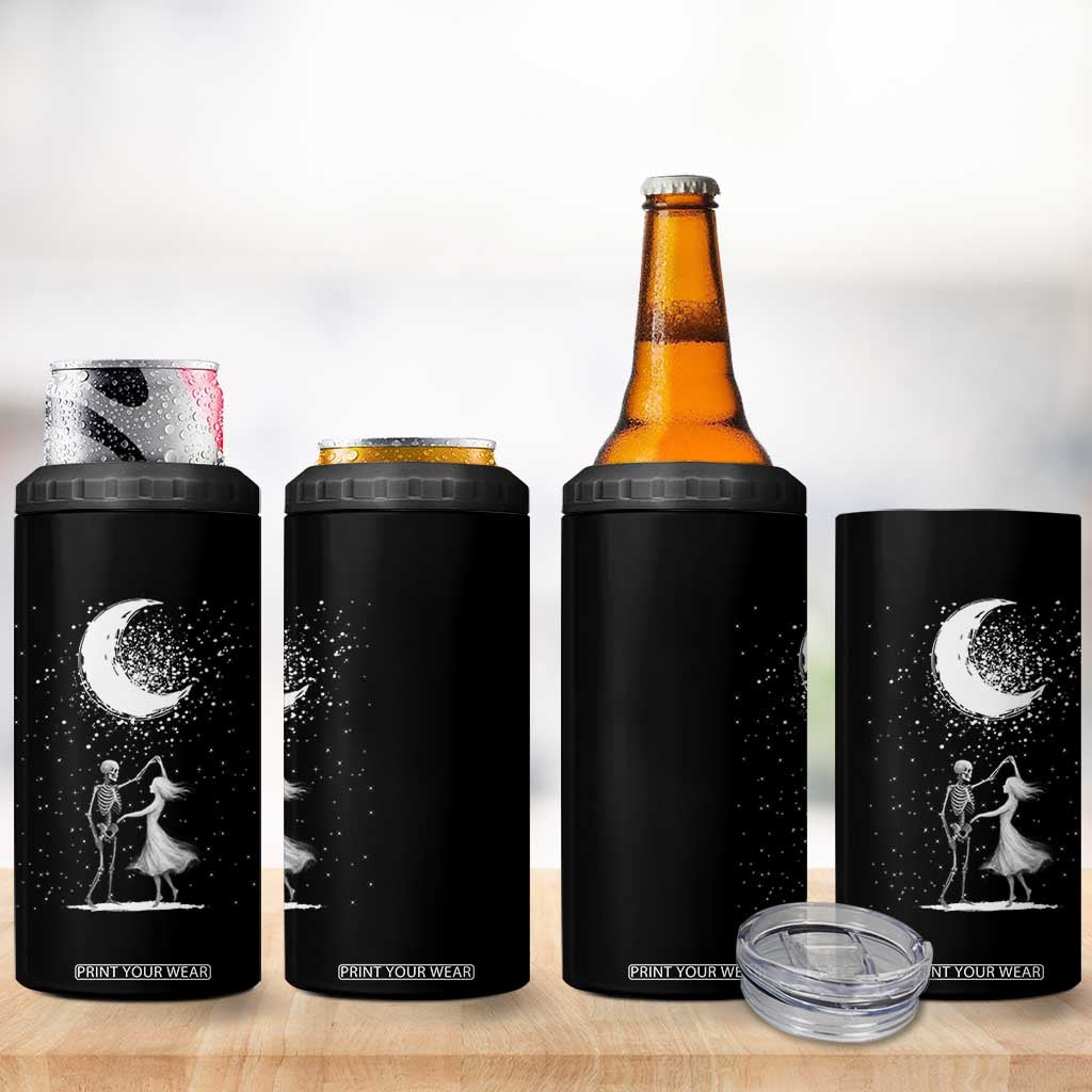 Skeleton Lover Dancing Under The Moon Dark Romantic Art 4 in 1 Can Cooler Tumbler TS12 Print Your Wear