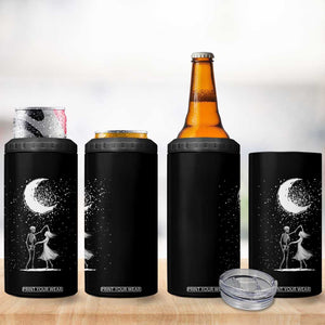 Skeleton Lover Dancing Under The Moon Dark Romantic Art 4 in 1 Can Cooler Tumbler TS12 Print Your Wear