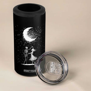 Skeleton Lover Dancing Under The Moon Dark Romantic Art 4 in 1 Can Cooler Tumbler TS12 Print Your Wear