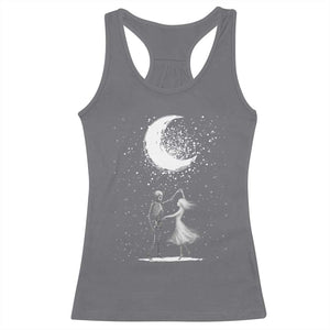 Skeleton Lover Dancing Under The Moon Dark Romantic Art Racerback Tank Top TS12 Charcoal Print Your Wear