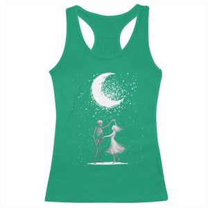 Skeleton Lover Dancing Under The Moon Dark Romantic Art Racerback Tank Top TS12 Irish Green Print Your Wear