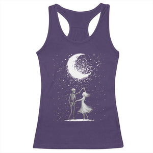 Skeleton Lover Dancing Under The Moon Dark Romantic Art Racerback Tank Top TS12 Purple Print Your Wear