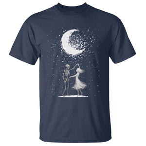 Skeleton Lover Dancing Under The Moon Dark Romantic Art T Shirt TS12 Navy Print Your Wear