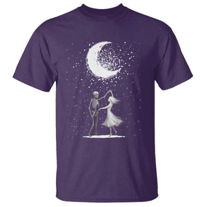 Skeleton Lover Dancing Under The Moon Dark Romantic Art T Shirt TS12 Purple Print Your Wear