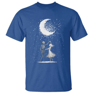 Skeleton Lover Dancing Under The Moon Dark Romantic Art T Shirt TS12 Royal Blue Print Your Wear