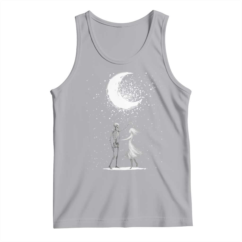 Skeleton Lover Dancing Under The Moon Dark Romantic Art Tank Top TS12 Athletic Heather Print Your Wear