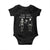 Funny Skeleton Baby Onesie I Have Got Your Back Bone Pun TS12 Black Print Your Wear