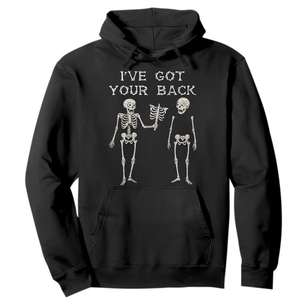 Funny Skeleton Hoodie I Have Got Your Back Bone Pun TS12 Black Print Your Wear