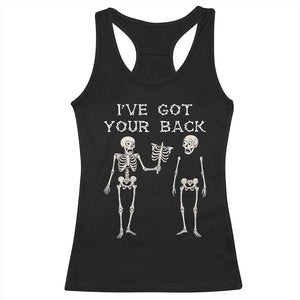 Funny Skeleton Racerback Tank Top I Have Got Your Back Bone Pun TS12 Black Print Your Wear