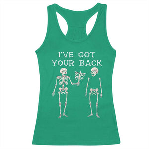 Funny Skeleton Racerback Tank Top I Have Got Your Back Bone Pun TS12 Irish Green Print Your Wear