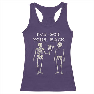 Funny Skeleton Racerback Tank Top I Have Got Your Back Bone Pun TS12 Purple Print Your Wear