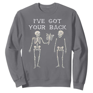 Funny Skeleton Sweatshirt I Have Got Your Back Bone Pun TS12 Charcoal Print Your Wear