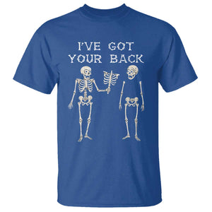 Funny Skeleton T Shirt I Have Got Your Back Bone Pun TS12 Royal Blue Print Your Wear