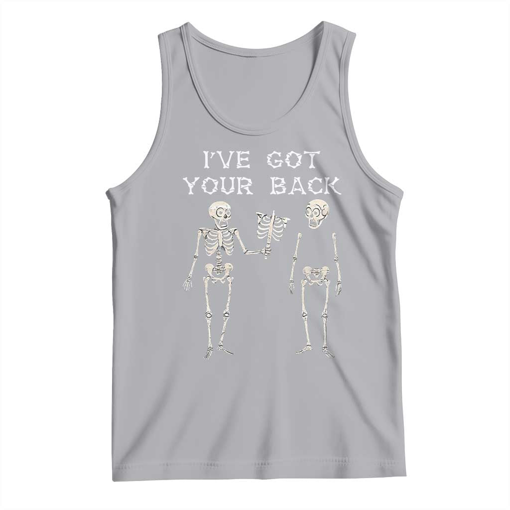Funny Skeleton Tank Top I Have Got Your Back Bone Pun TS12 Athletic Heather Print Your Wear