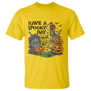 Funny Halloween Skeleton T Shirt Have A Spooky Day TS12 Daisy Print Your Wear