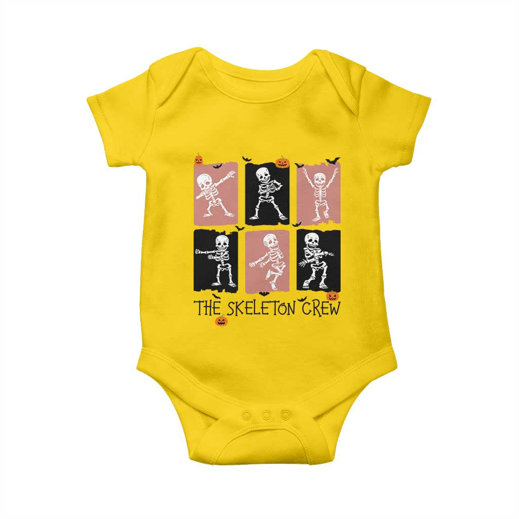 Funny The Skeleton Crew Baby Onesie Dancing Skeletons Halloween For Boys Girl Kids TS12 Daisy Print Your Wear