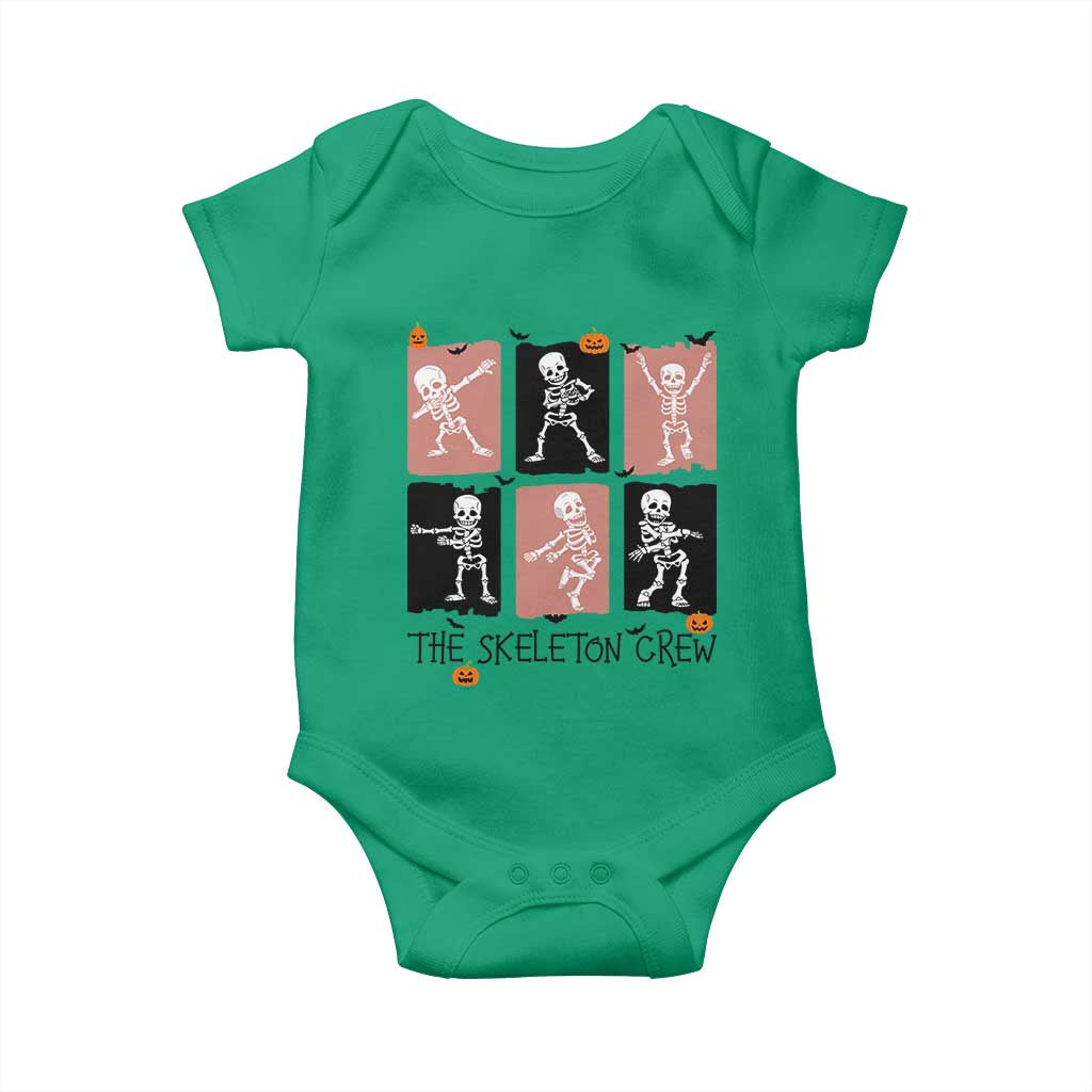 Funny The Skeleton Crew Baby Onesie Dancing Skeletons Halloween For Boys Girl Kids TS12 Irish Green Print Your Wear