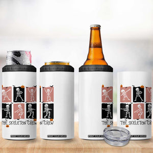 Funny The Skeleton Crew 4 in 1 Can Cooler Tumbler Dancing Skeletons Halloween For Boys Girl Kids TS12 Print Your Wear