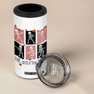 Funny The Skeleton Crew 4 in 1 Can Cooler Tumbler Dancing Skeletons Halloween For Boys Girl Kids TS12 Print Your Wear