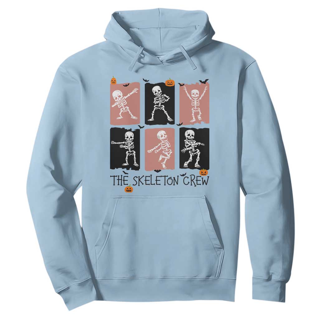 Funny The Skeleton Crew Hoodie Dancing Skeletons Halloween For Boys Girl Kids TS12 Light Blue Print Your Wear