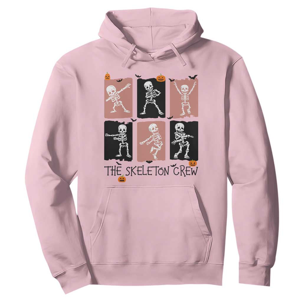 Funny The Skeleton Crew Hoodie Dancing Skeletons Halloween For Boys Girl Kids TS12 Light Pink Print Your Wear