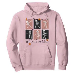 Funny The Skeleton Crew Hoodie Dancing Skeletons Halloween For Boys Girl Kids TS12 Light Pink Print Your Wear