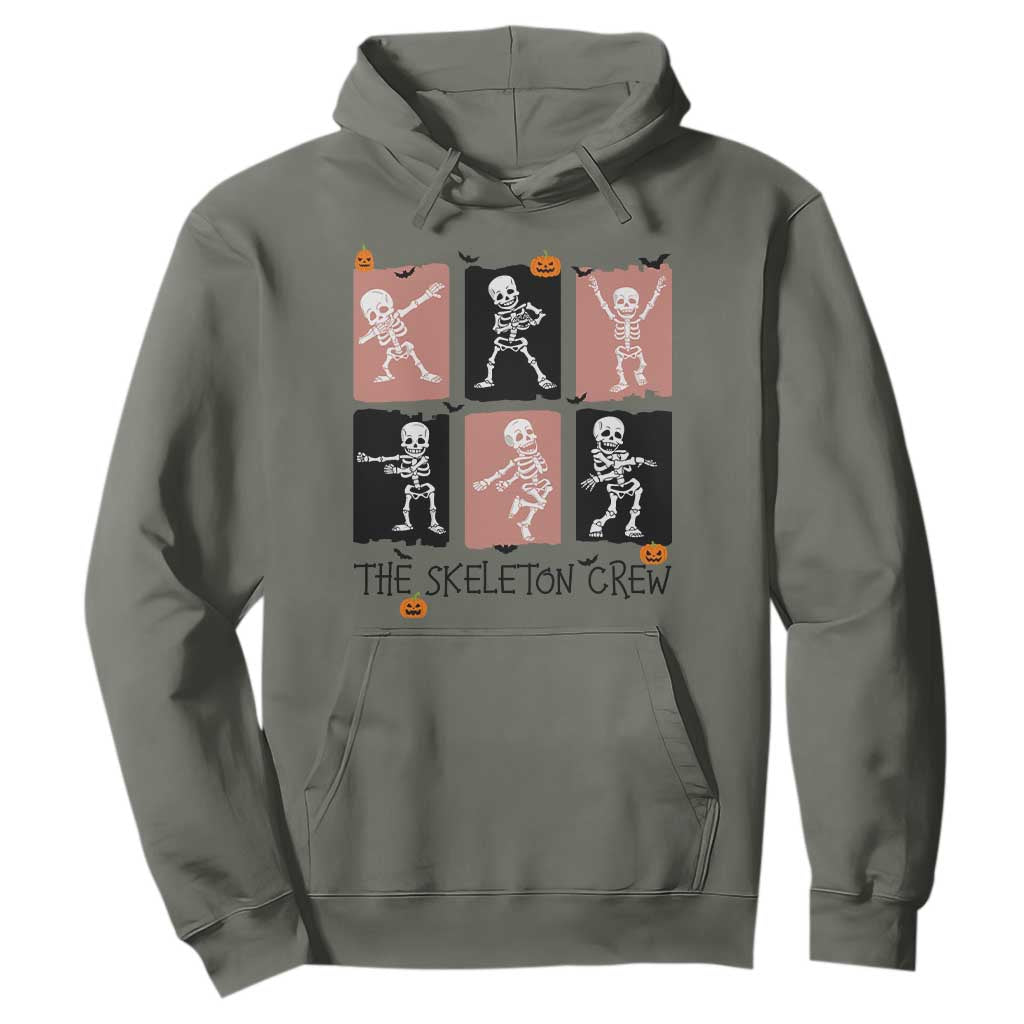 Funny The Skeleton Crew Hoodie Dancing Skeletons Halloween For Boys Girl Kids TS12 Military Green Print Your Wear