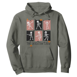 Funny The Skeleton Crew Hoodie Dancing Skeletons Halloween For Boys Girl Kids TS12 Military Green Print Your Wear