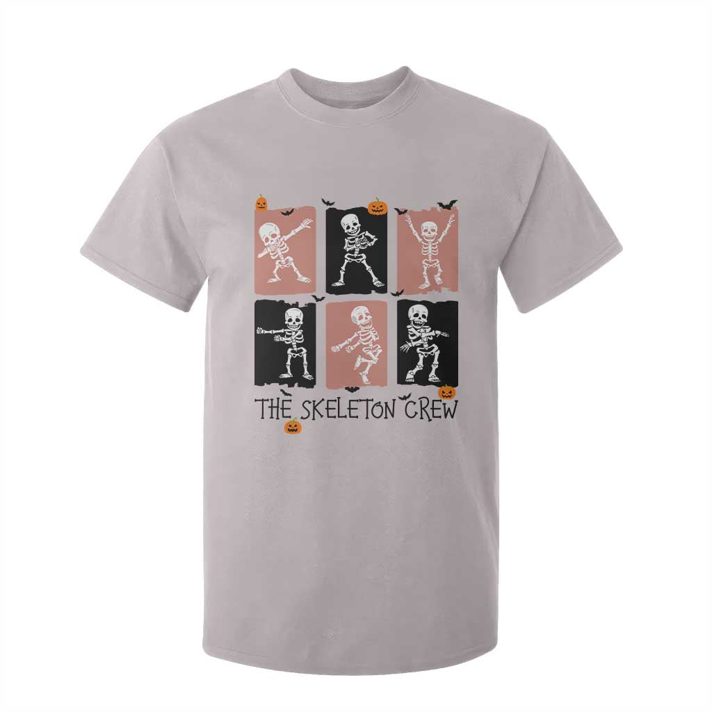 Funny The Skeleton Crew T Shirt For Kid Dancing Skeletons Halloween For Boys Girl Kids TS12 Ice Gray Print Your Wear