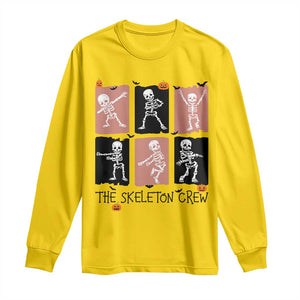 Funny The Skeleton Crew Long Sleeve Shirt Dancing Skeletons Halloween For Boys Girl Kids TS12 Daisy Print Your Wear