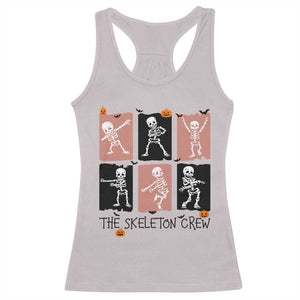 Funny The Skeleton Crew Racerback Tank Top Dancing Skeletons Halloween For Boys Girl Kids TS12 Ice Gray Print Your Wear